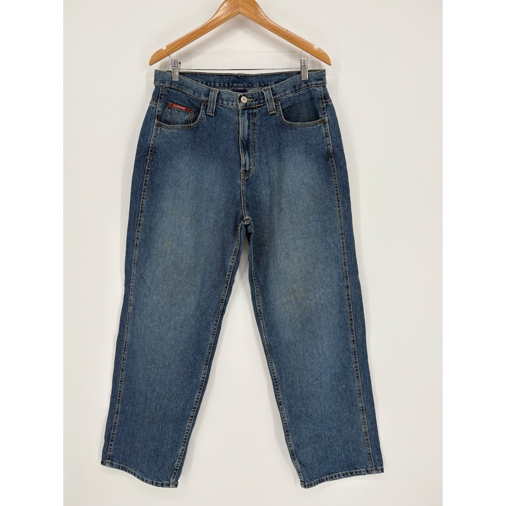 Vintage U.S. Polo Assn Jeans Mens 34x32 Blue Relaxed Baggy Fit Straight Y2K 90s